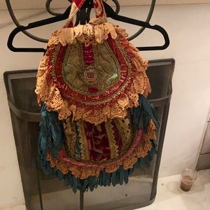 Early Magnolia pearl robin hand made purse